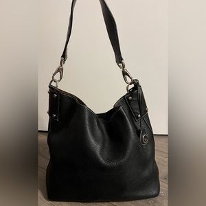 Dooney & Bourke black leather shoulder bag